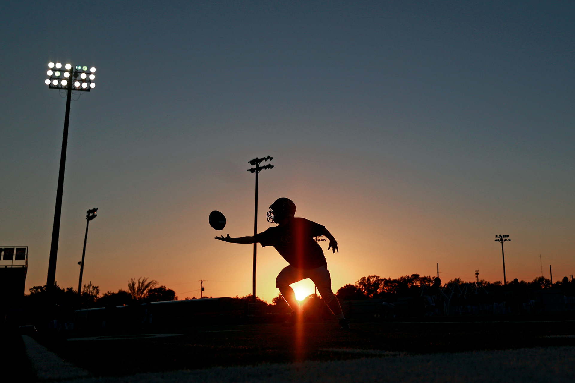 Saints High School Game Under The Lights