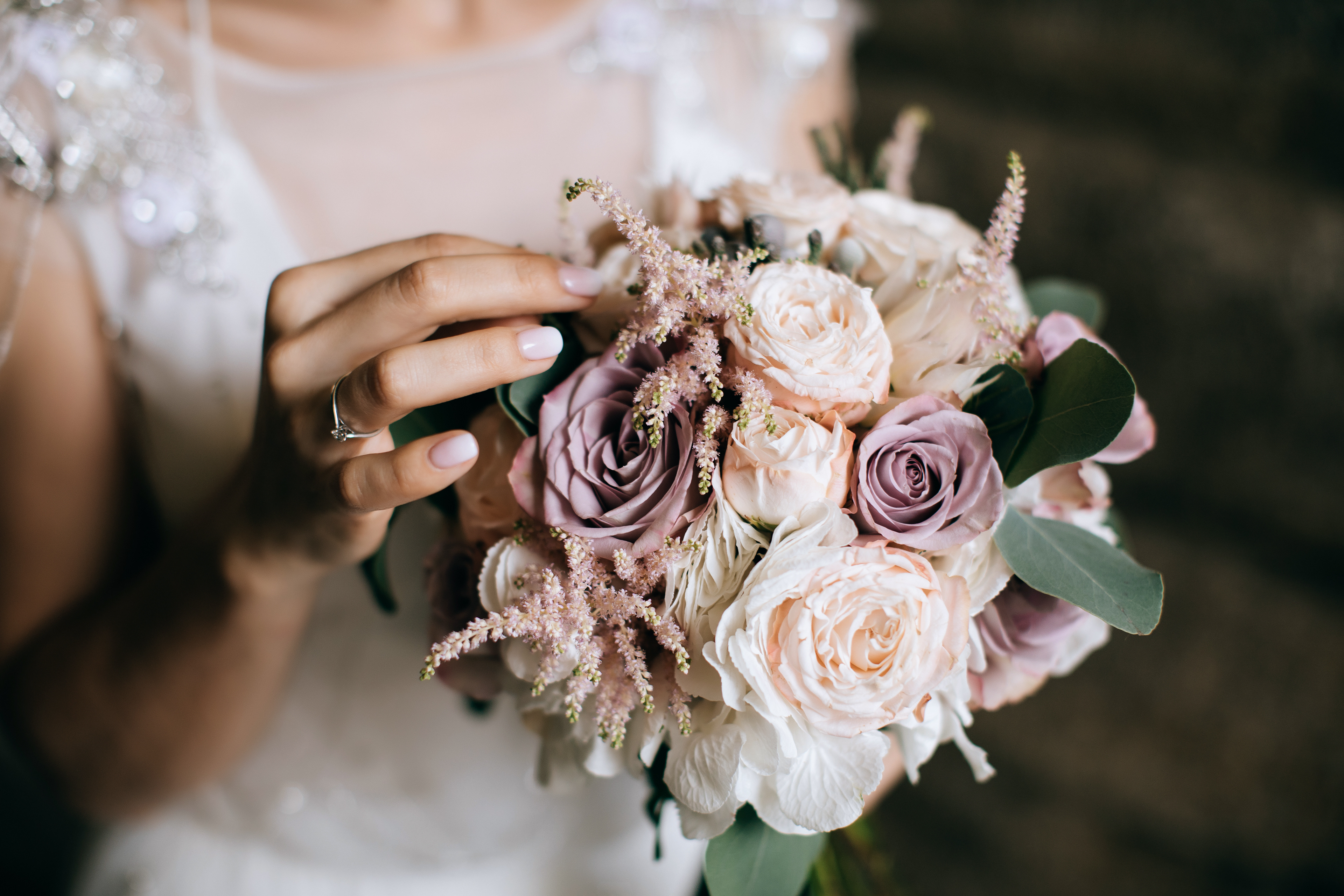 Wedding Buquet held by bride