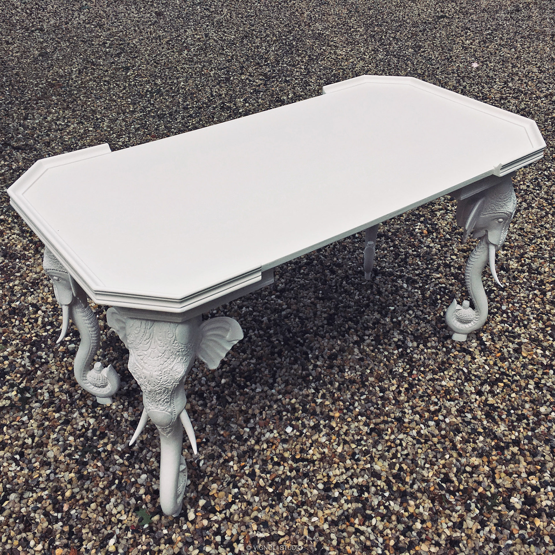 Elephant Table Restored and Refinished