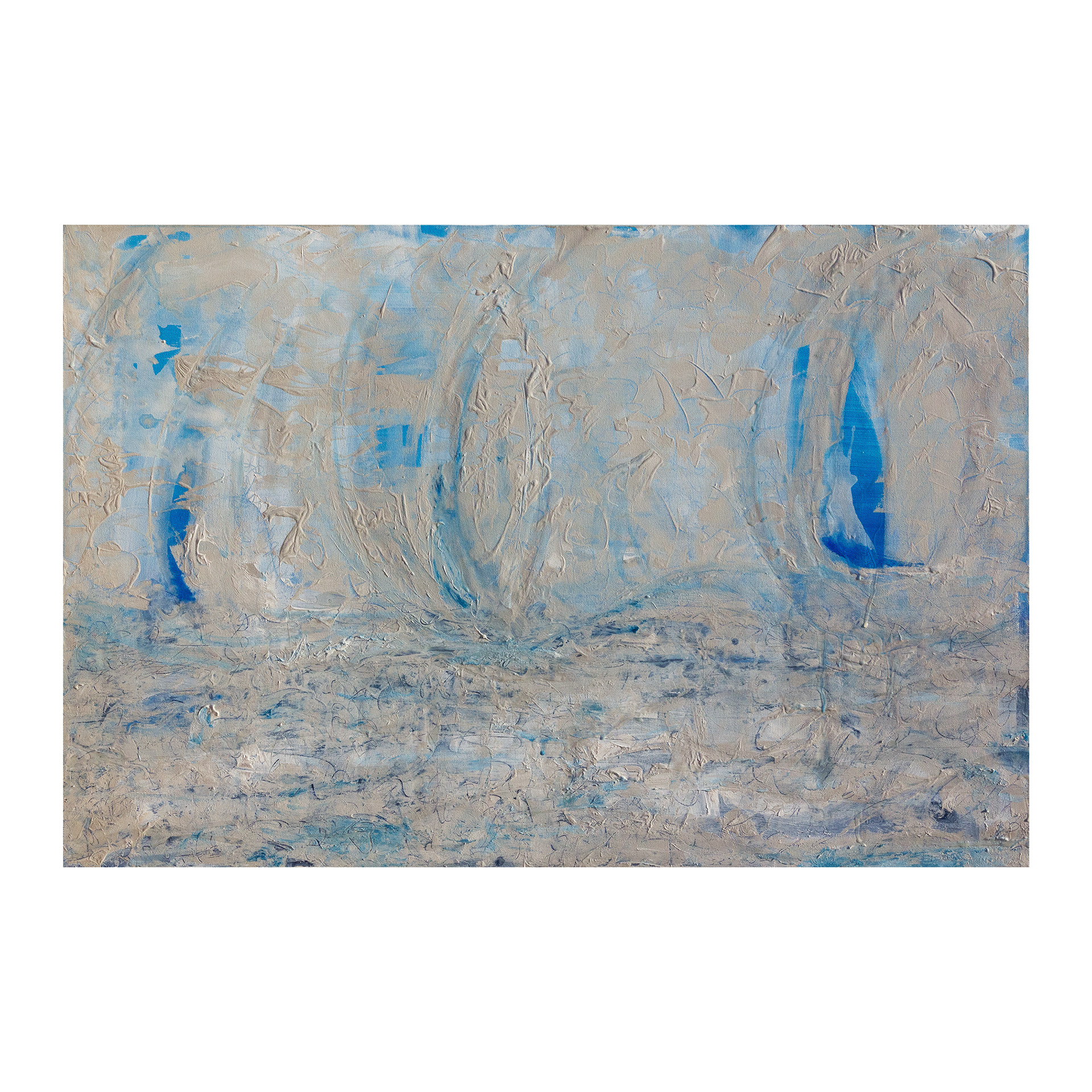 Blue Regatta Harbor by Alex Vignoli, 2015, mixed medium on canvas, 24x36 (original and limited edition prints)