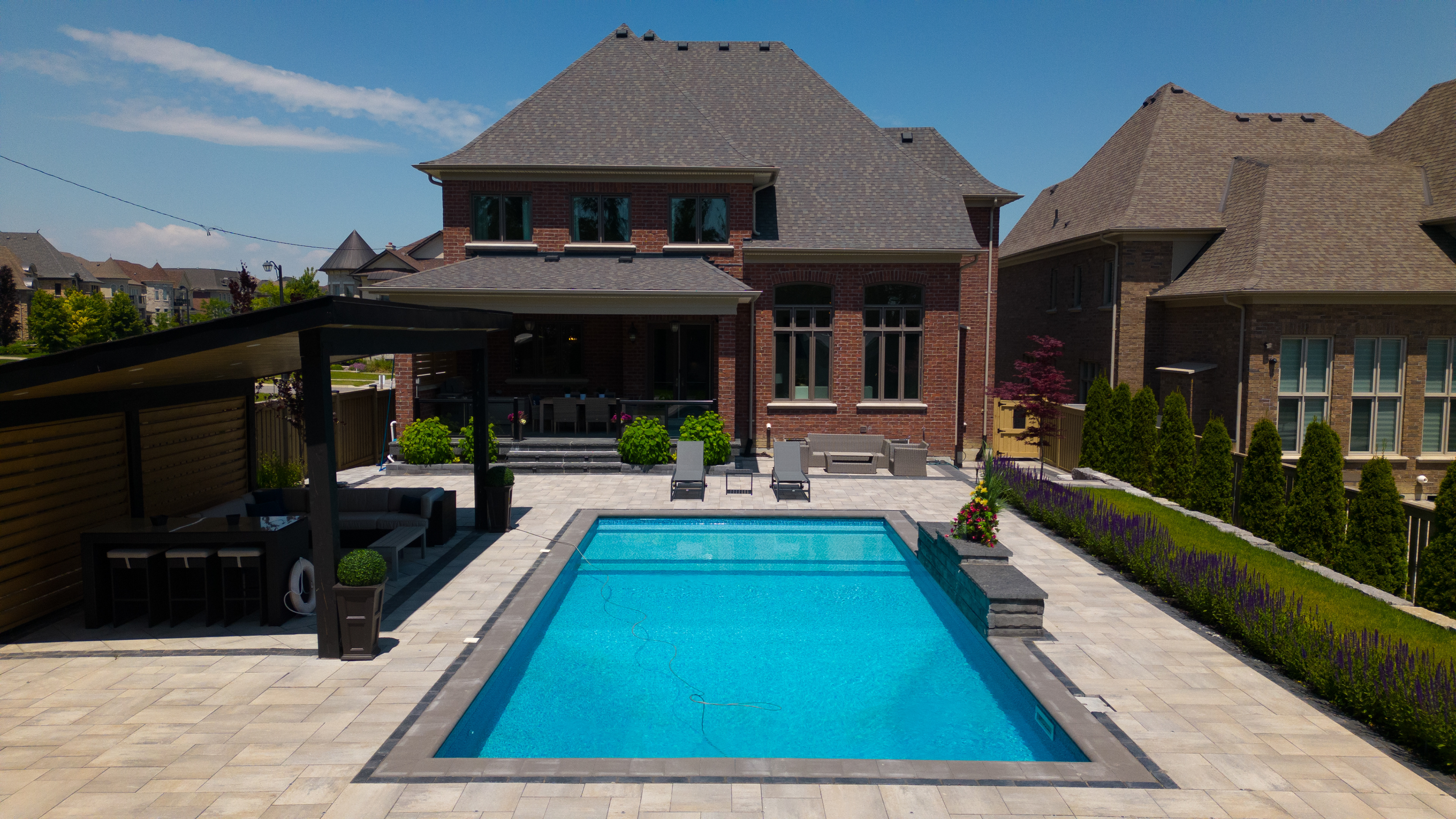 5 Hogan Court | King, ON | Backyard Pool (Drone)