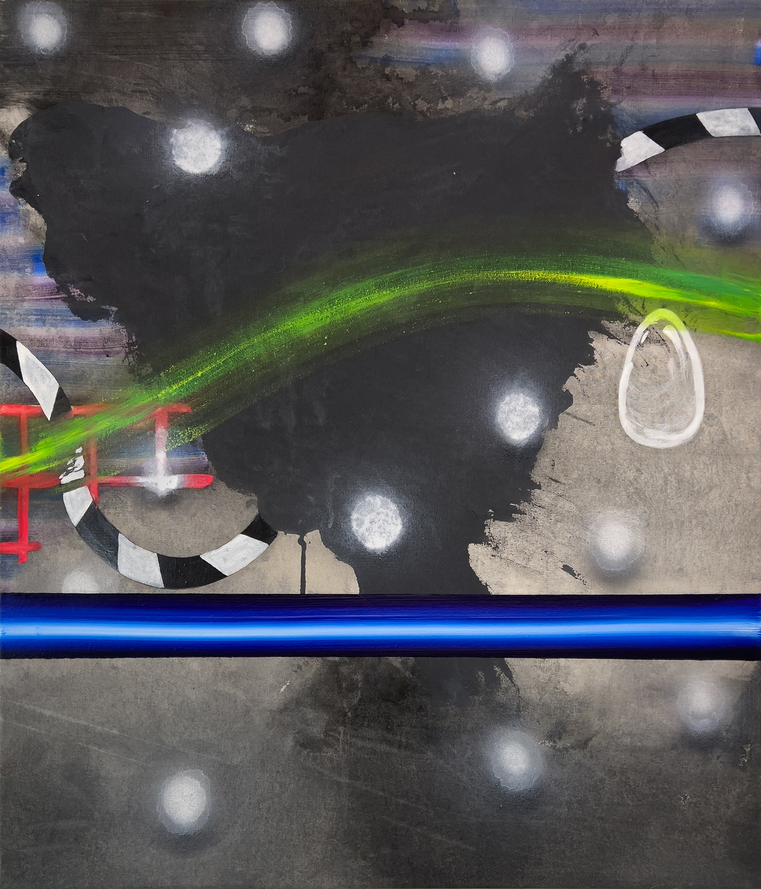 "Merged XXI", 2023, oil on canvas, 70 x 60 cm