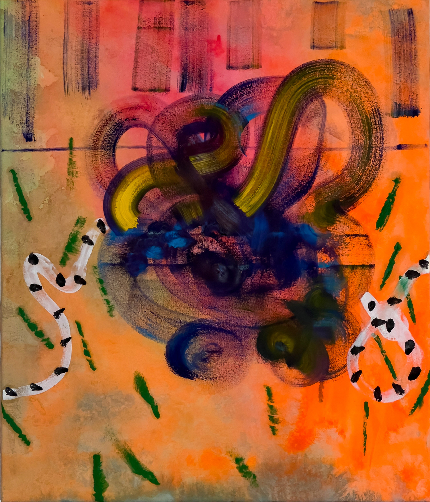 "Merged III", 2023, oil on canvas, 70 x 60 cm