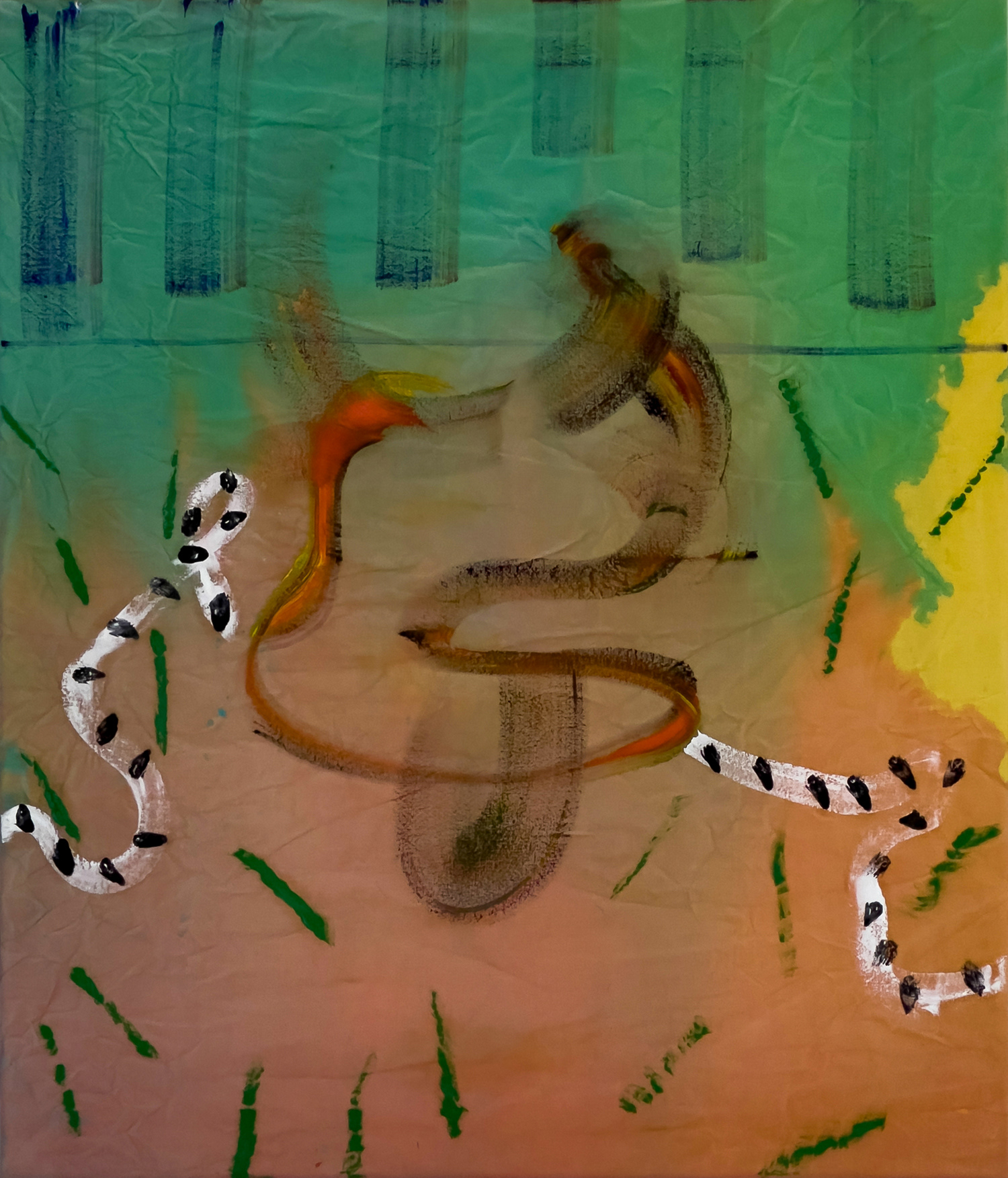 "Merged IV", 2023, oil on canvas, 70 x 60 cm