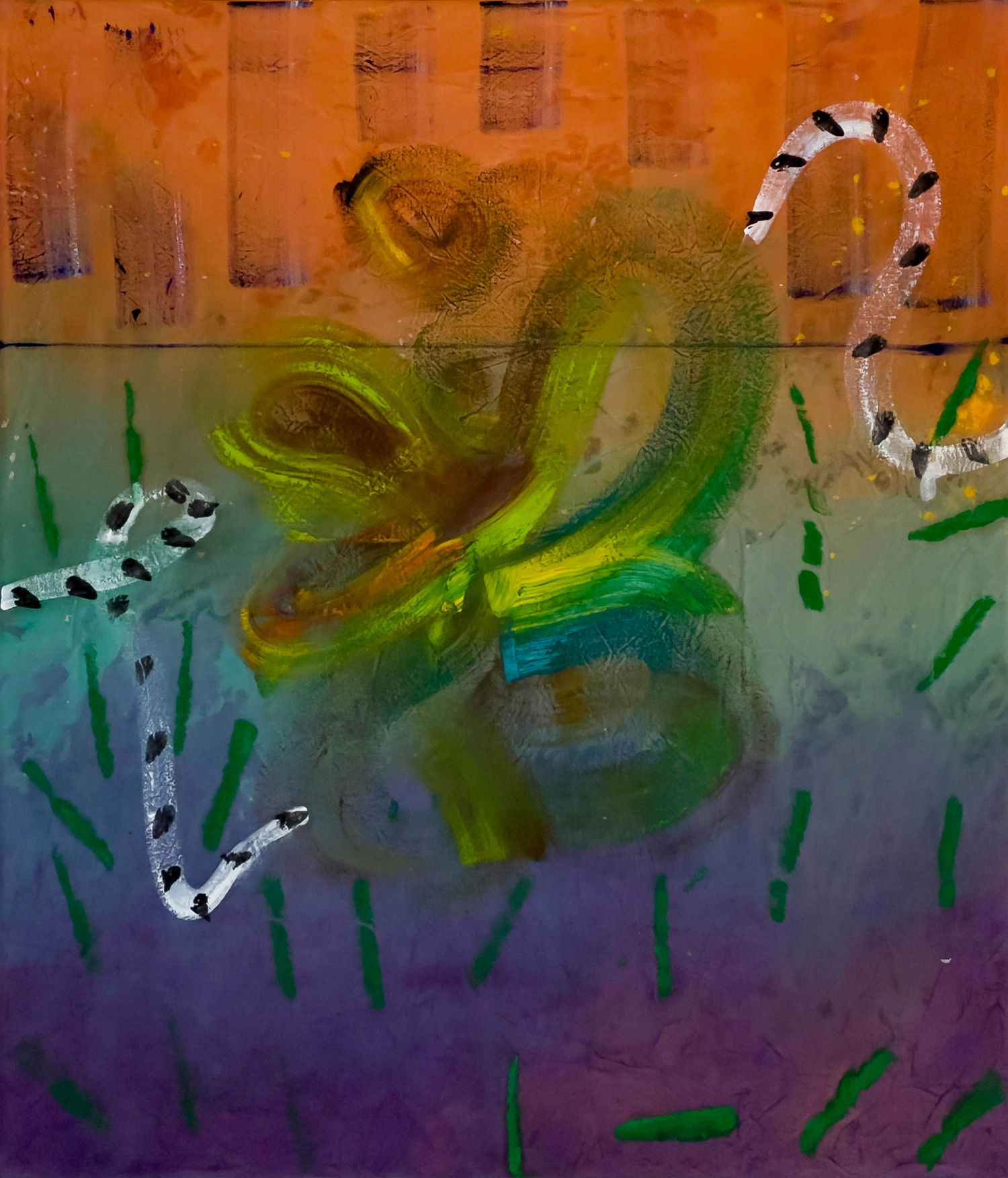 "Merged II", 2023, oil on canvas, 70 x 60 cm