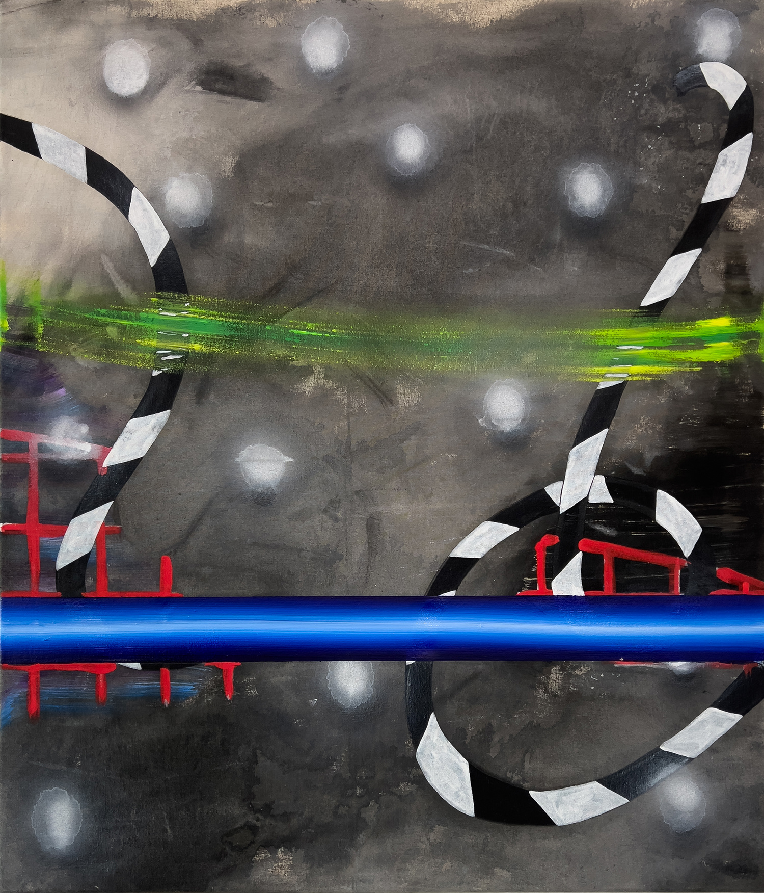 "Merged XXII", 2023, oil on canvas, 70 x 60 cm