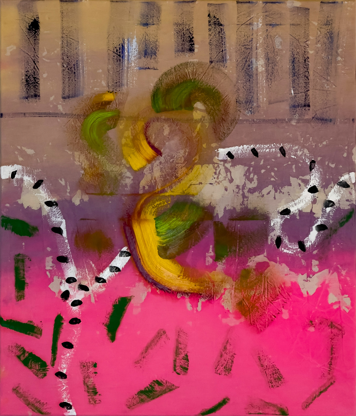 "Merged VI", 2023, oil on canvas, 70 x 60 cm