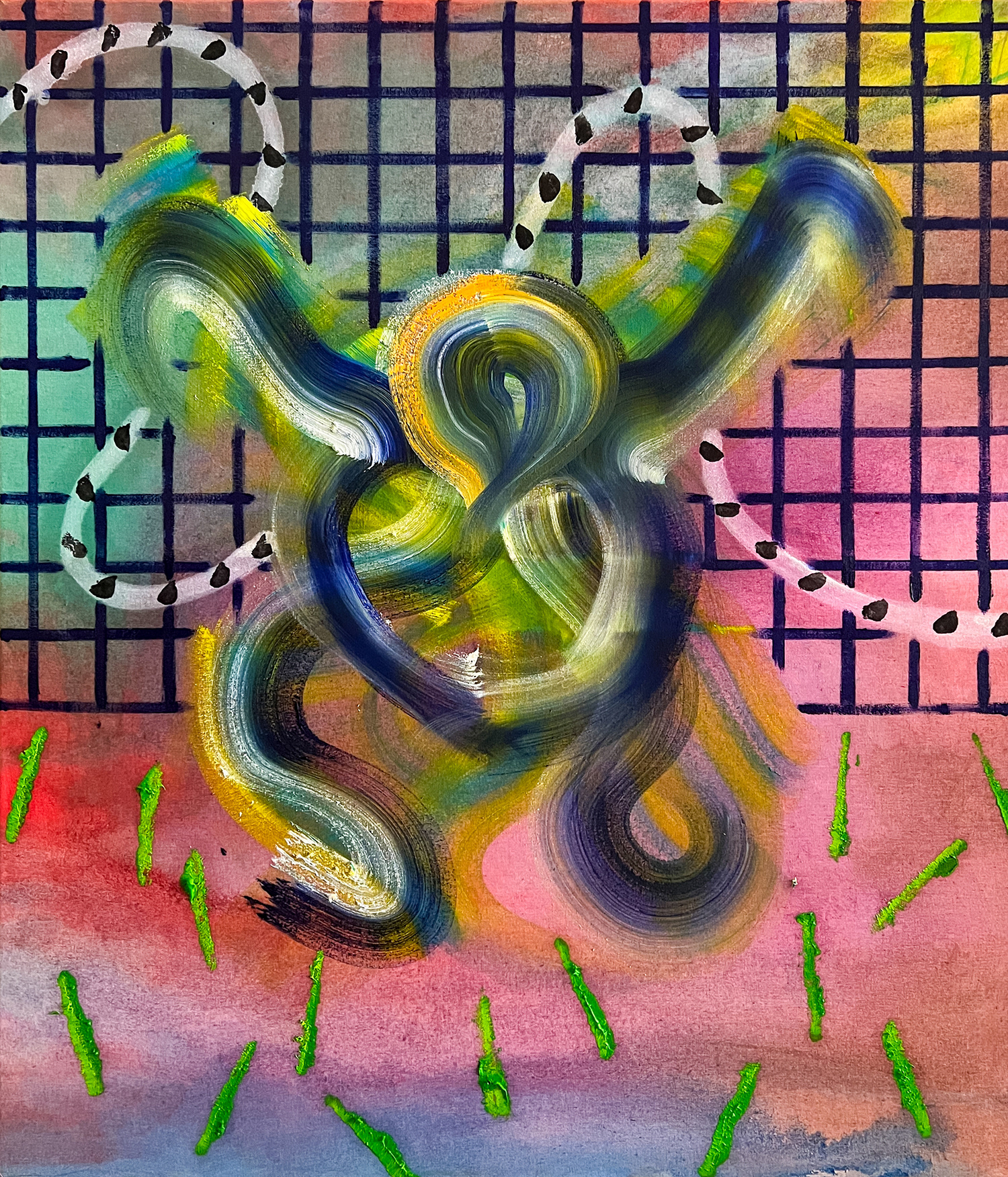 "Merged XIX", 2023, oil on canvas, 70 x 60 cm