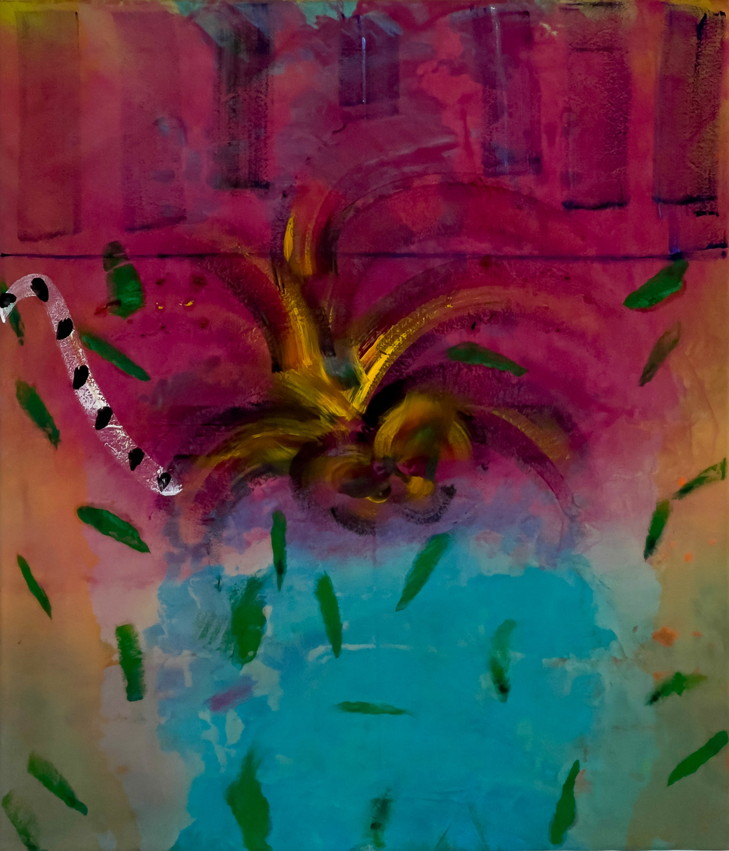 "Merged I", 2023, oil on canvas, 70 x 60 cm