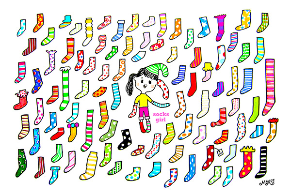 socks girl