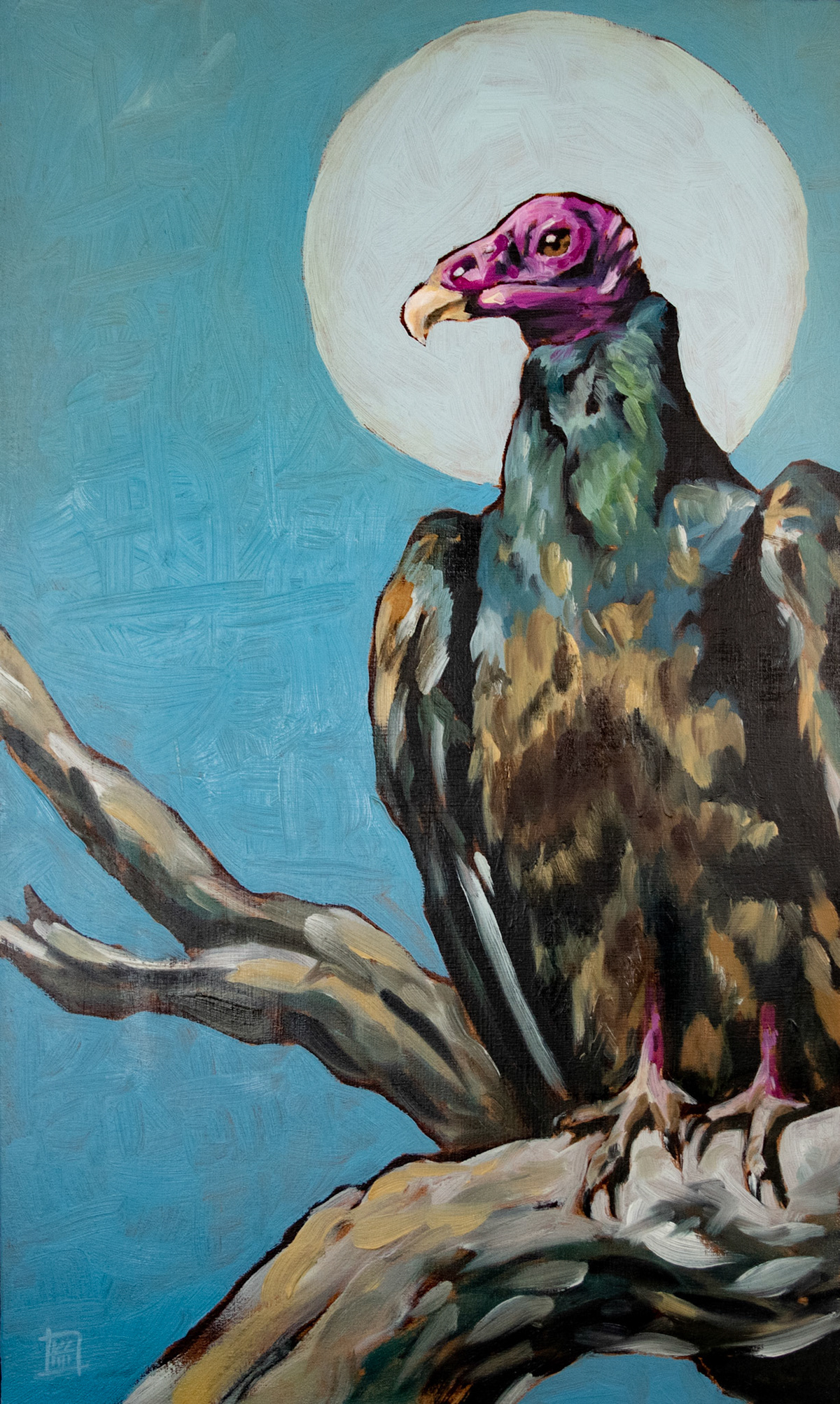 death and rebirth | oil on linen | 15x25