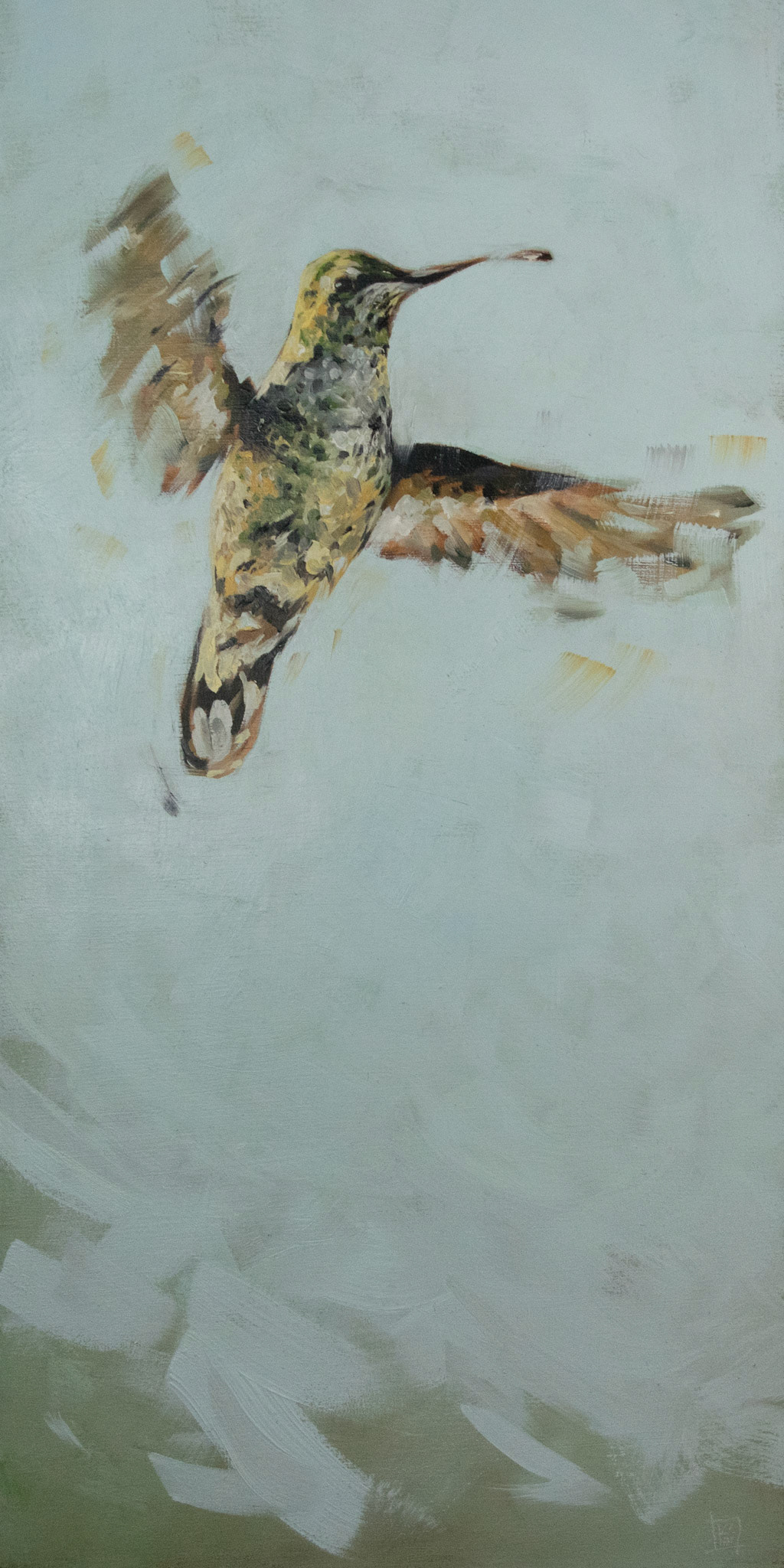 fluttering joy | oil on linen | 12x24
