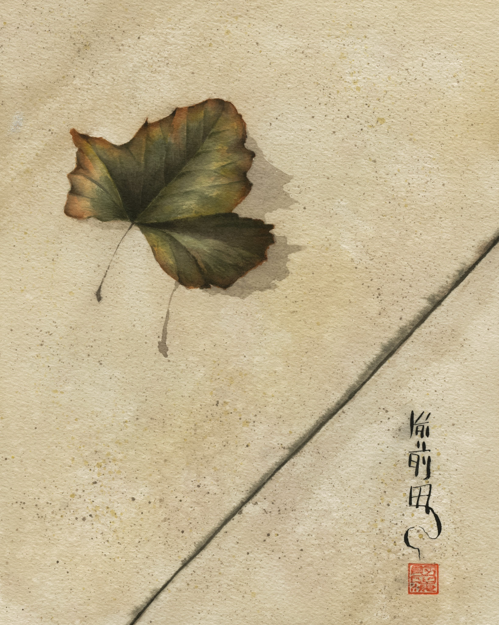 November | watercolor on paper | 8x10