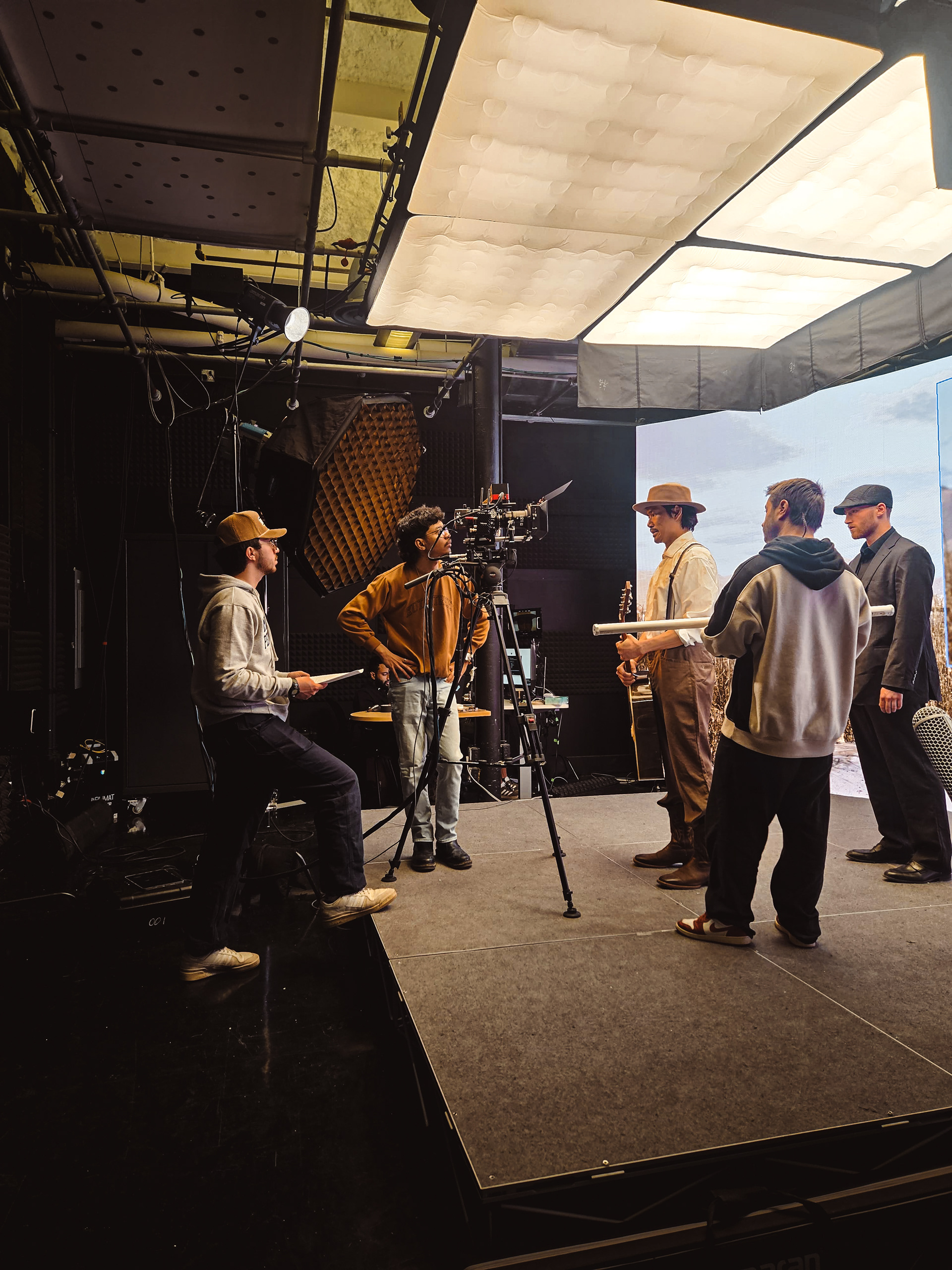 Production still from Devil Gone Home Short Film