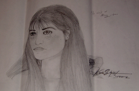 H.S. drawing class portrait