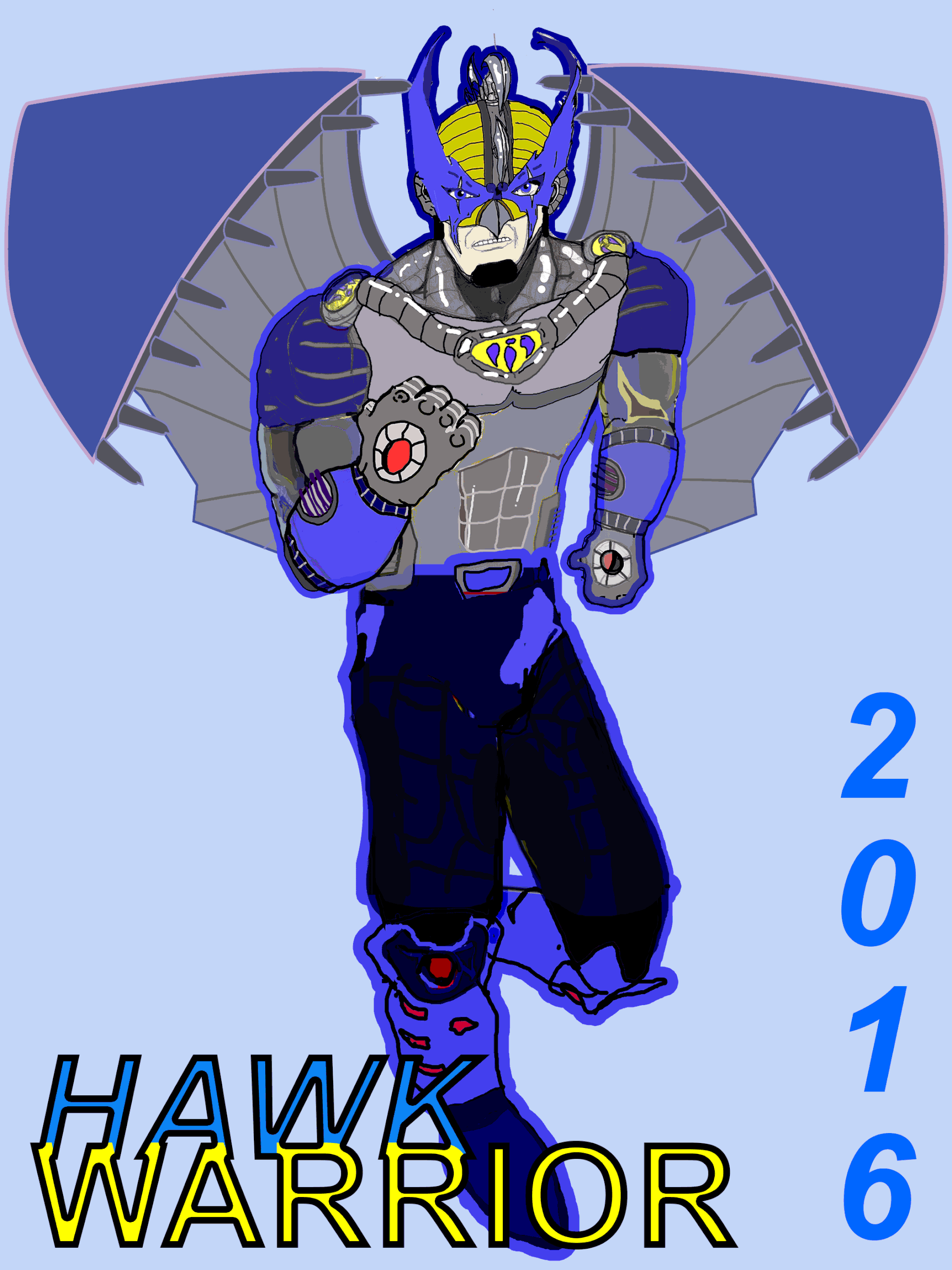 Added wings from Illustrator and final version in Photoshop.