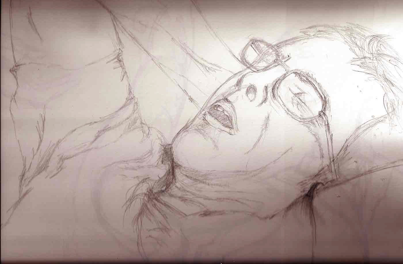 My Dad sleeping a way the day long past.