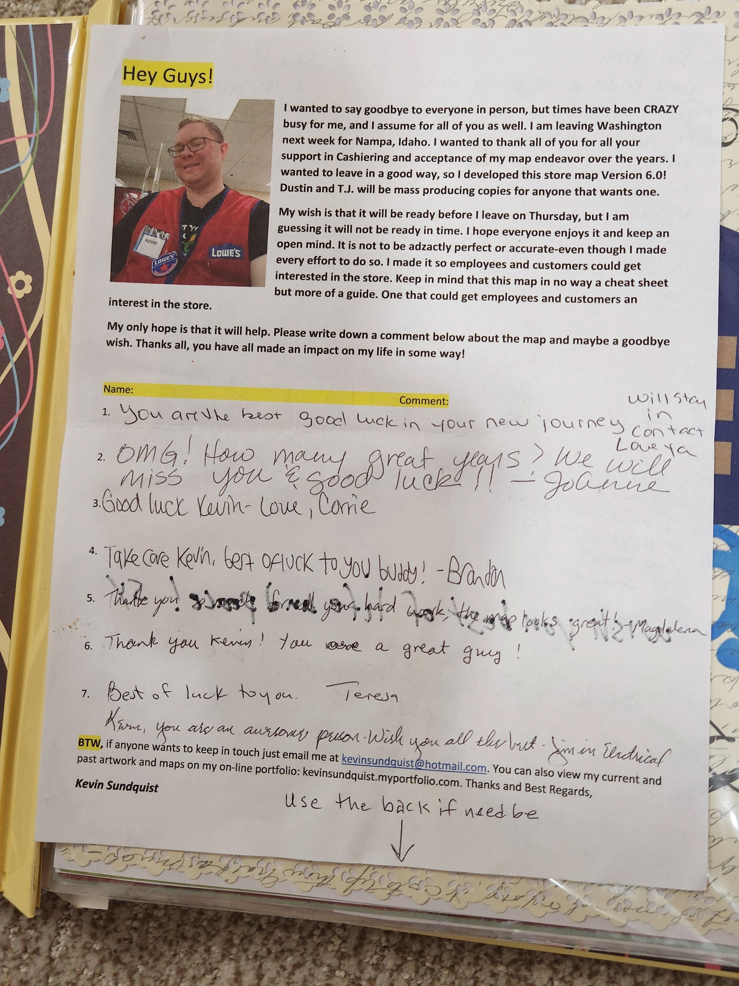 My goodbye Scrapbook 2