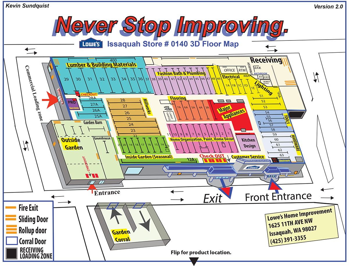 kevin sundquist - Lowe's Store Map