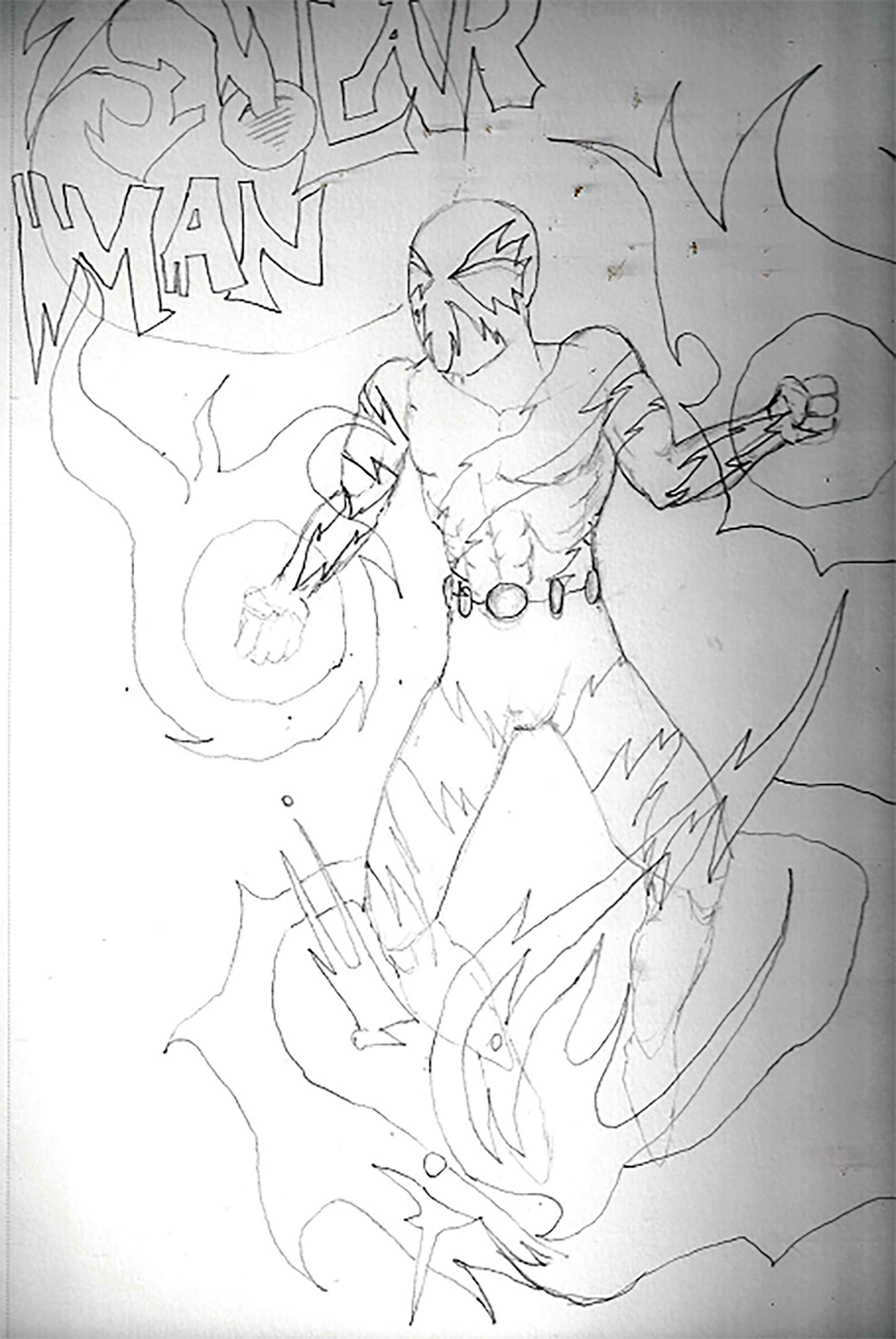Free Hand Sketch on paper