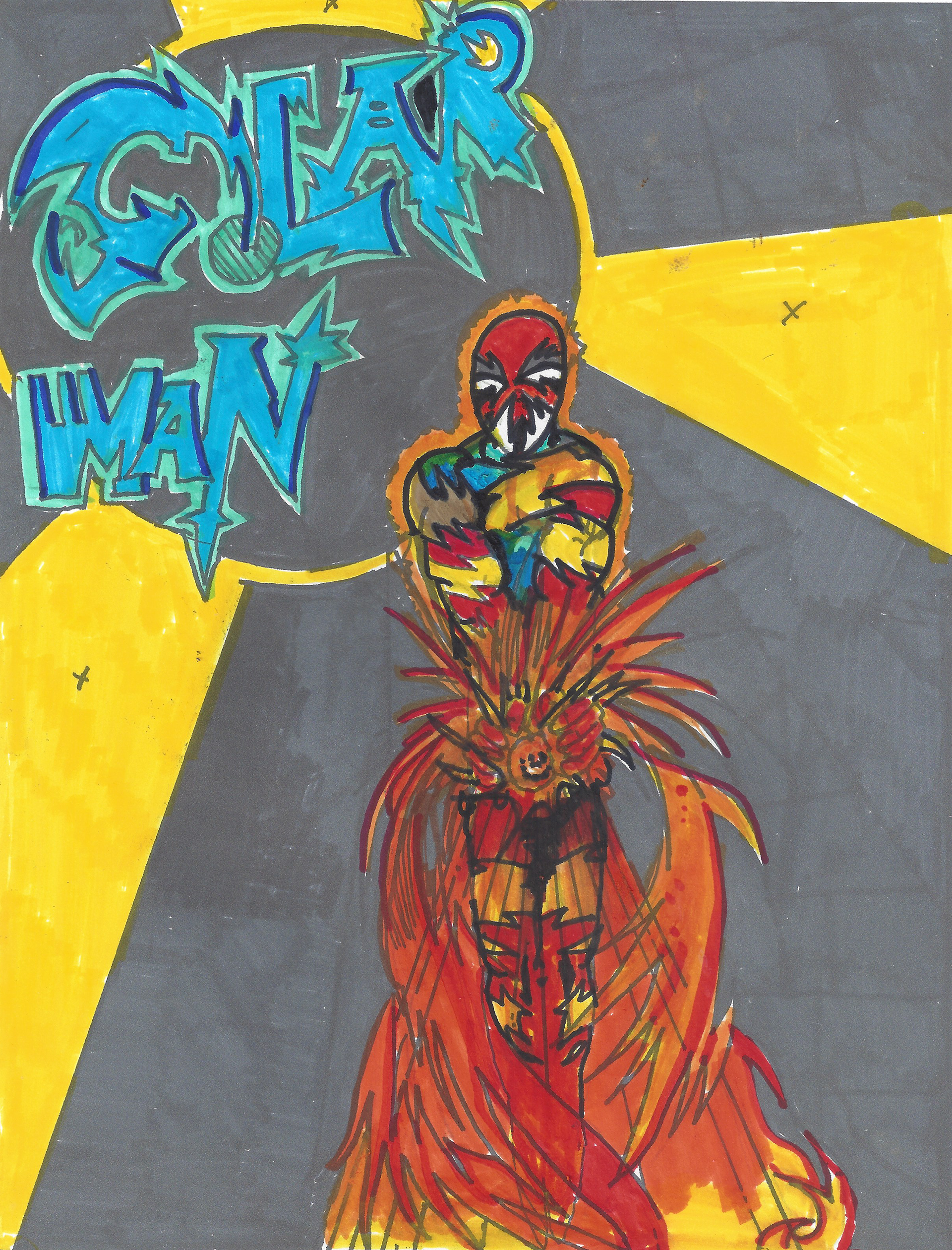 colored in marker to final completion!