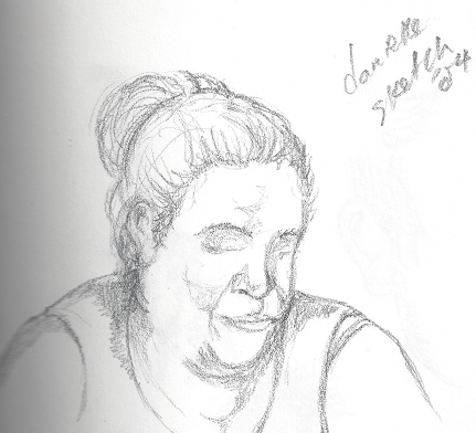 Quick sketch of friend.