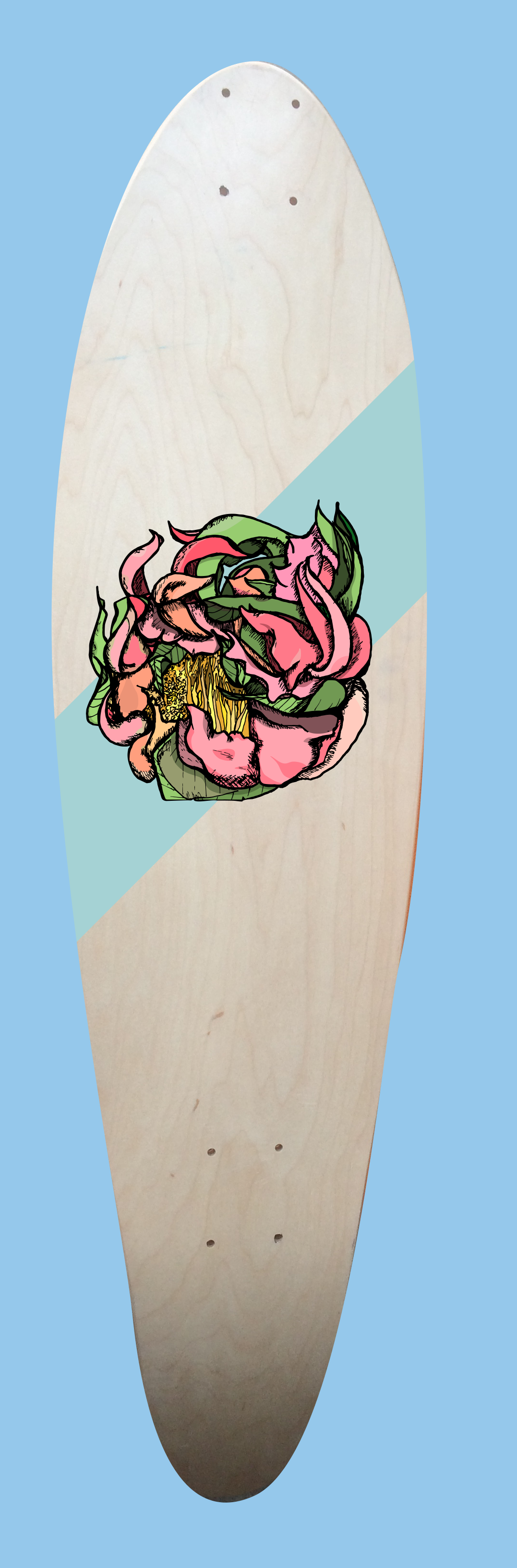 Mockup skateboard partial print (2017)