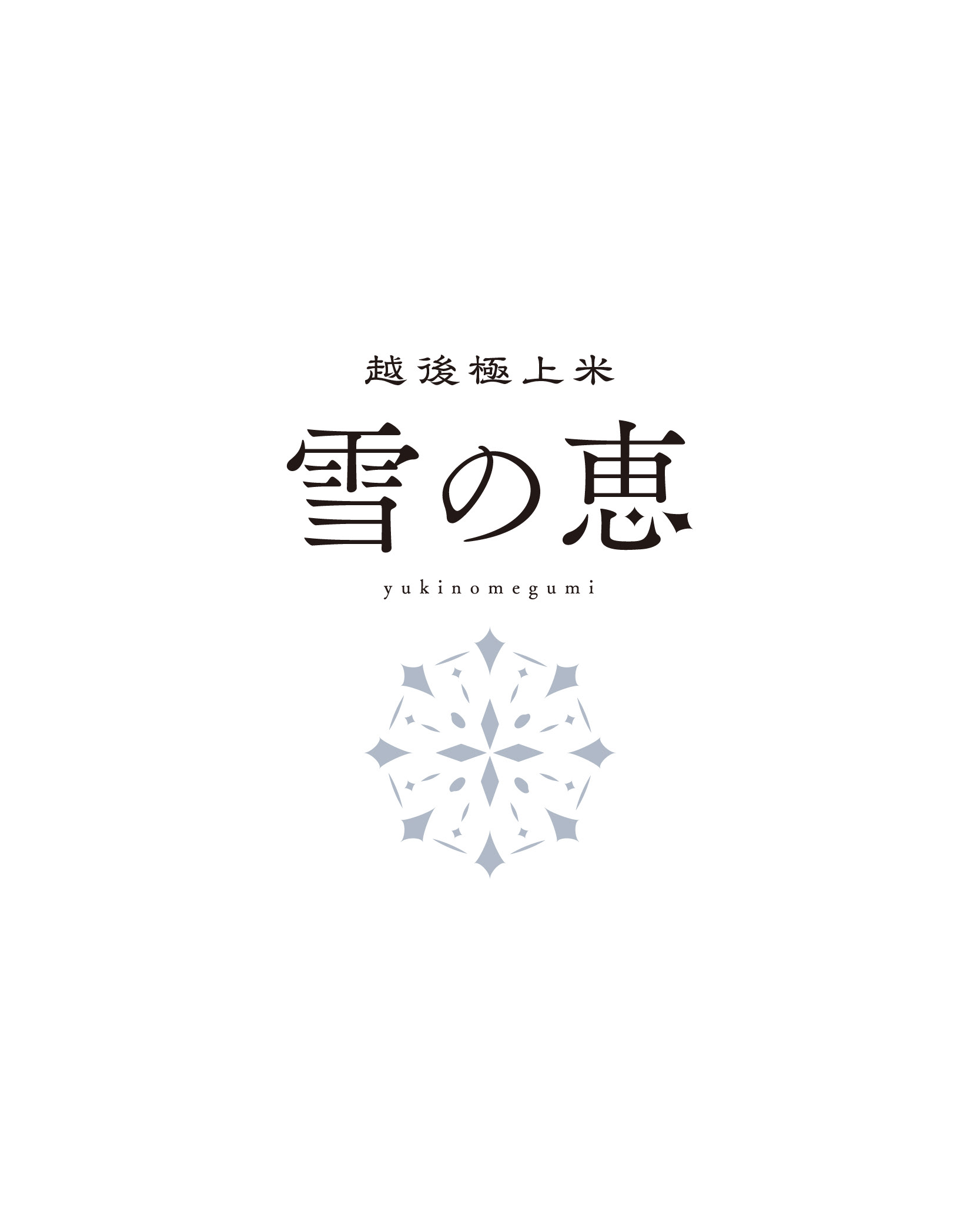 雪の恵ロゴデザイン