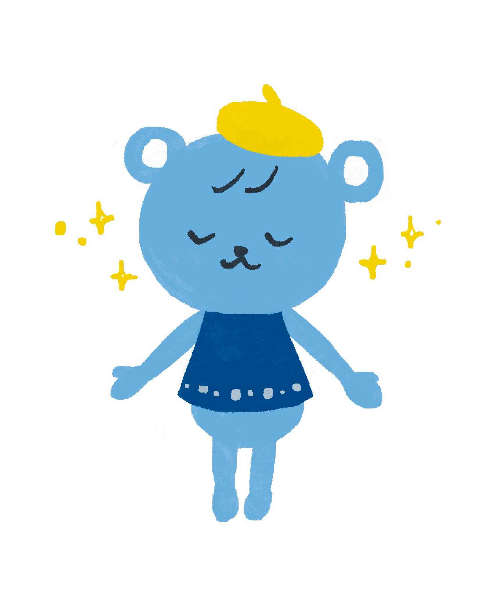 くまのキャラクターイラスト