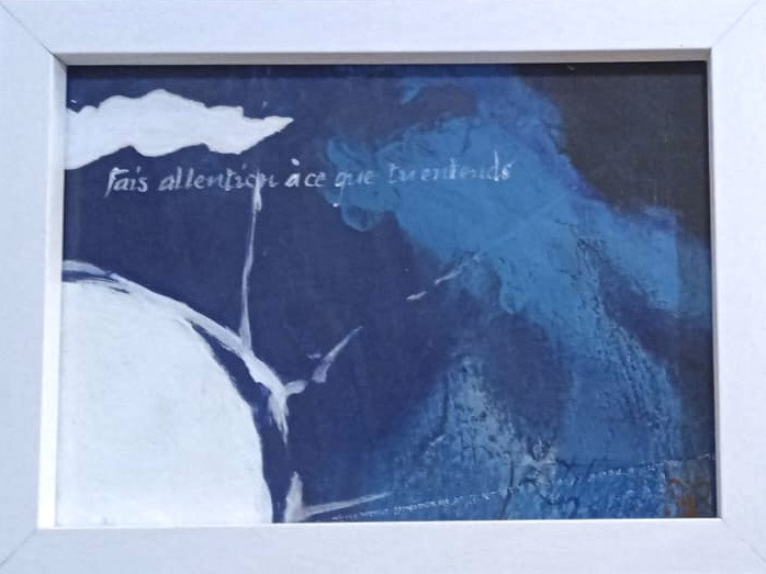 Série «Cieux», Fais attention, 2010 18 x 13 cm Techniques mixtes 120€