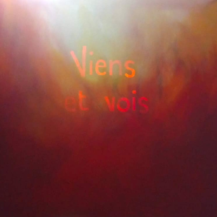 Jean • 0139, 2005-2010 50 x 50 cm Acrylique sur toile, dispositif led (dispositif allumé), collection privée