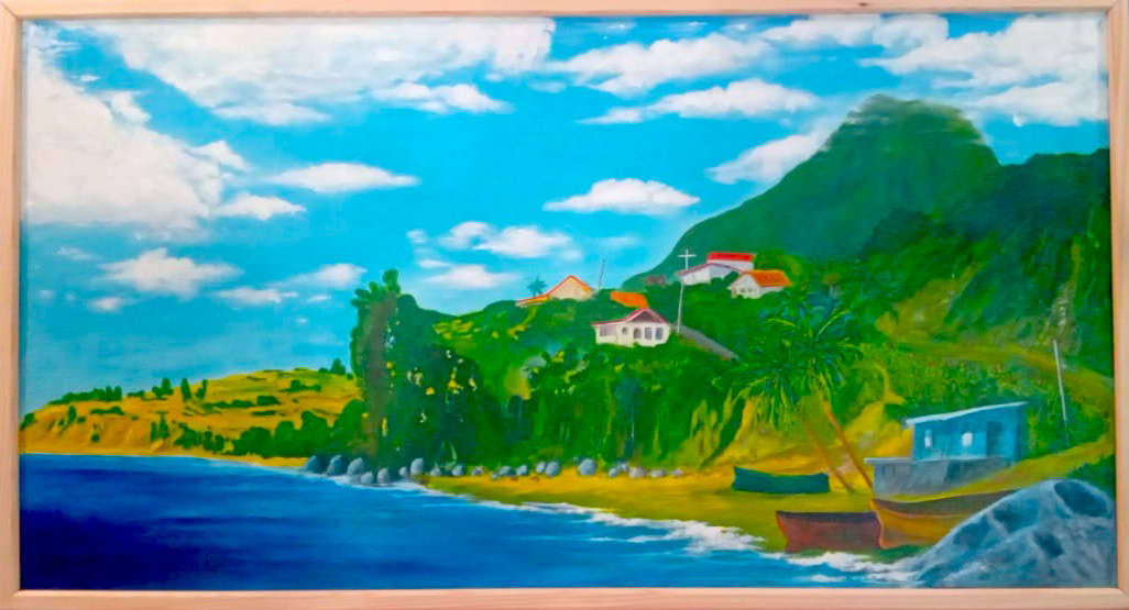 Luc • 0249, 2000-2025 93 x 50 cm Acrylique sur toile marouflée sur contreplaqué, colle vinylique 700€