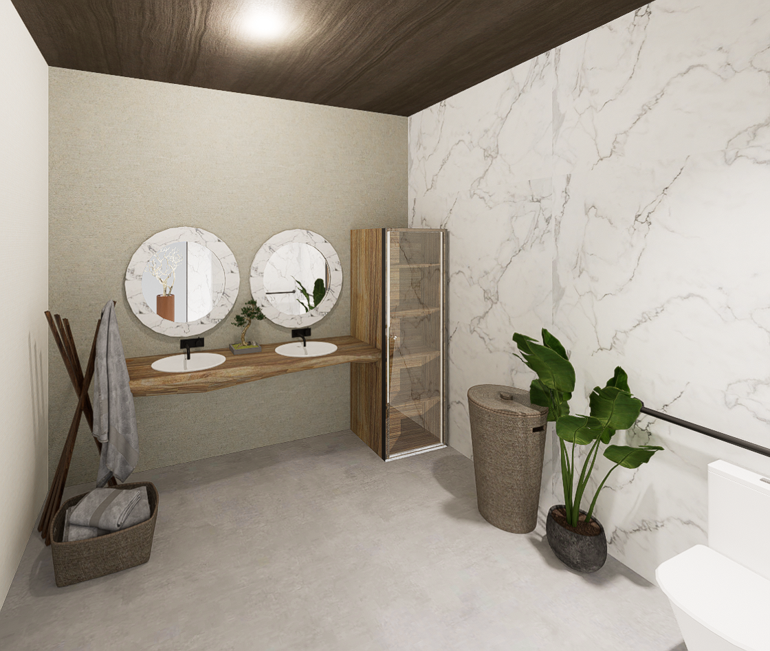ADA double sink vanity
