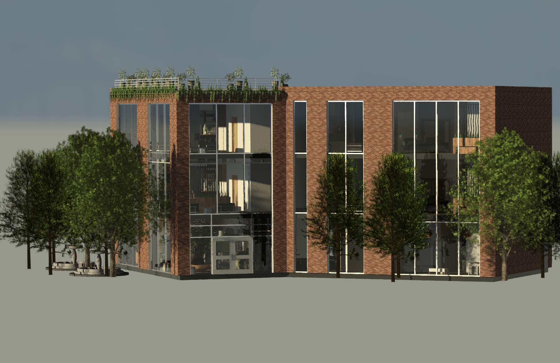 Building Main Entrance