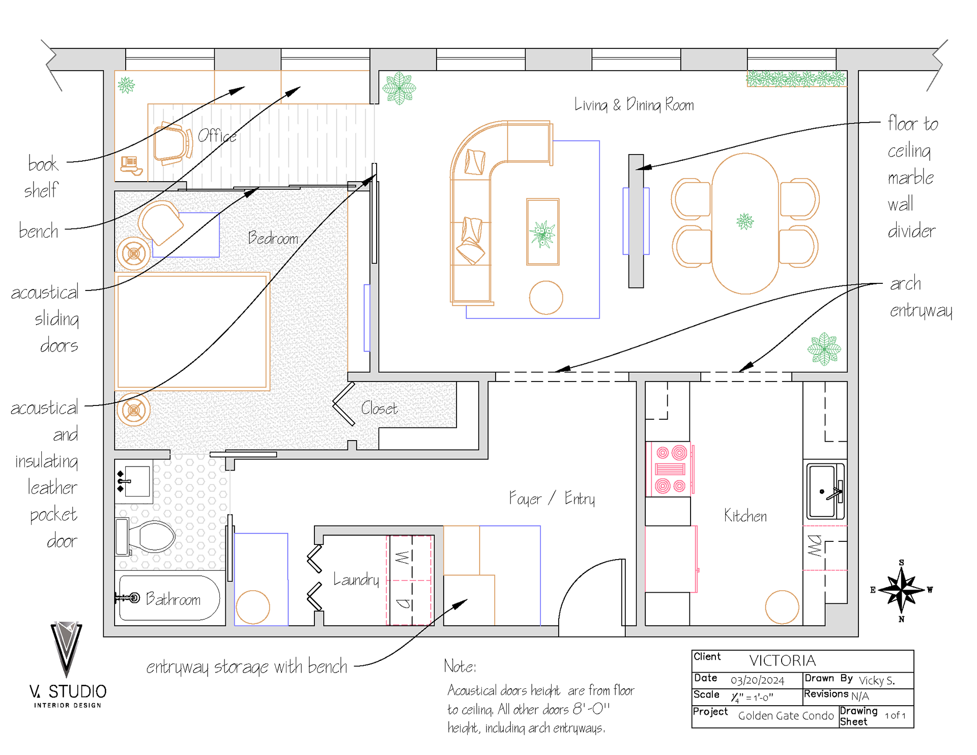 Condo Unit Space Planning Floor Plan