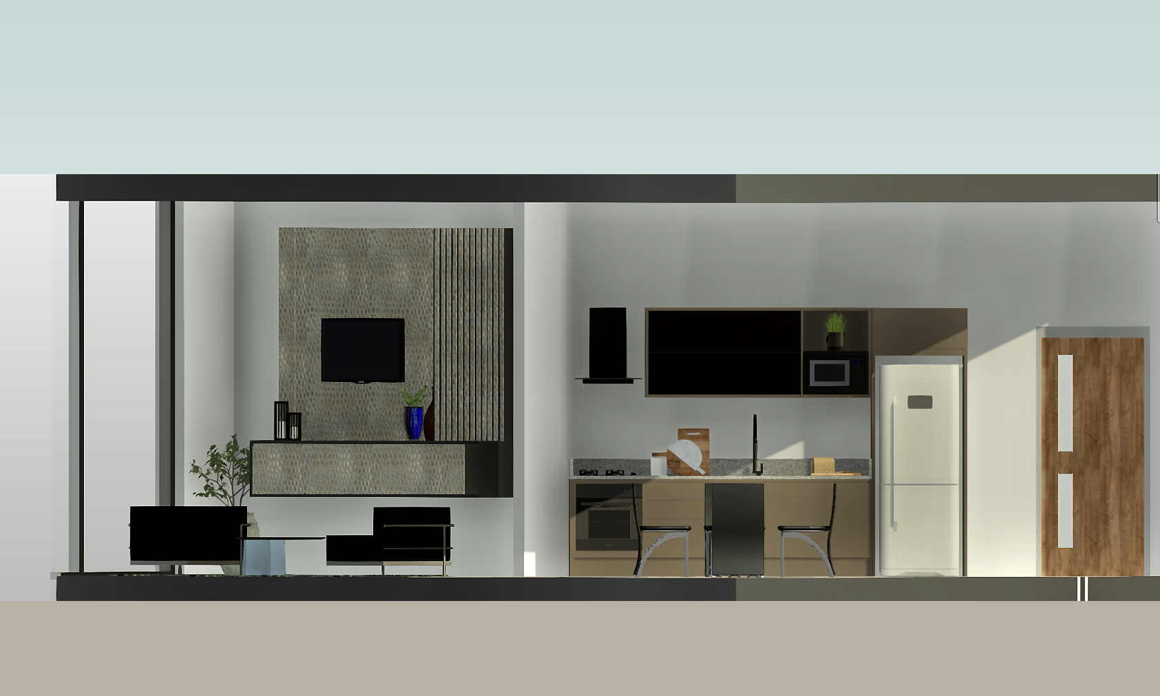 Residence Living Room | Kitchen | Dining