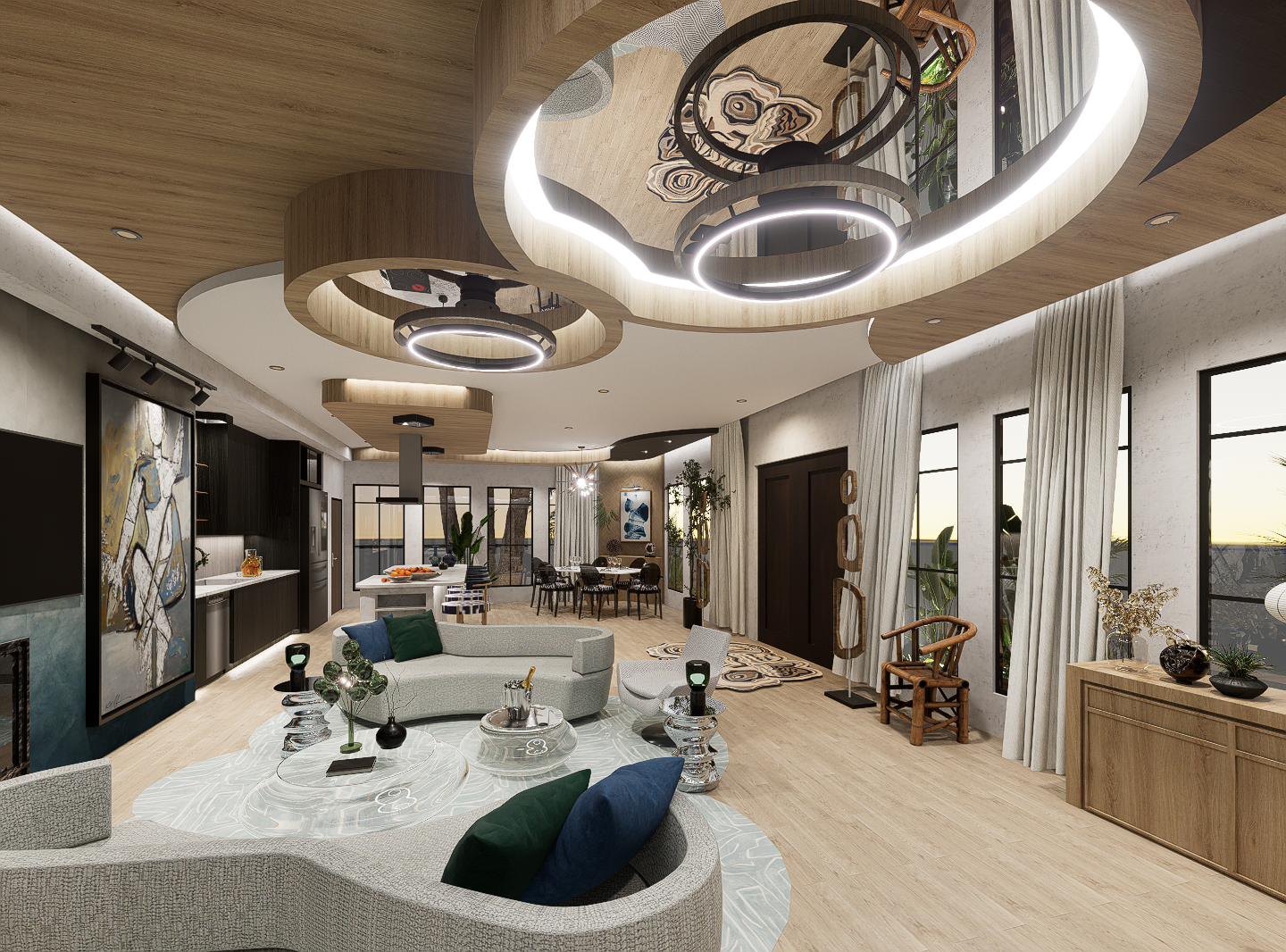 Living | Kitchen | Dining