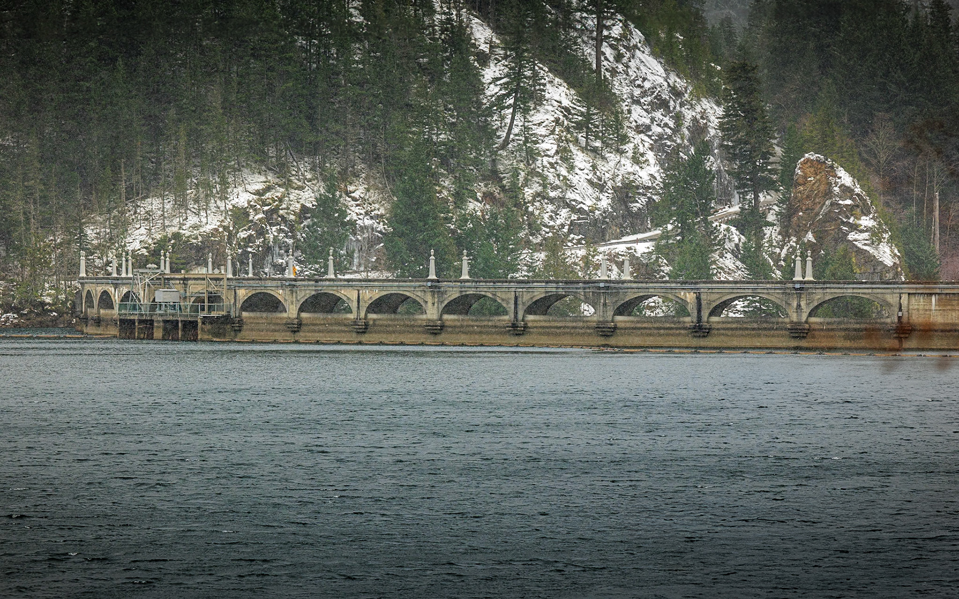 Back side of Diablo Dam