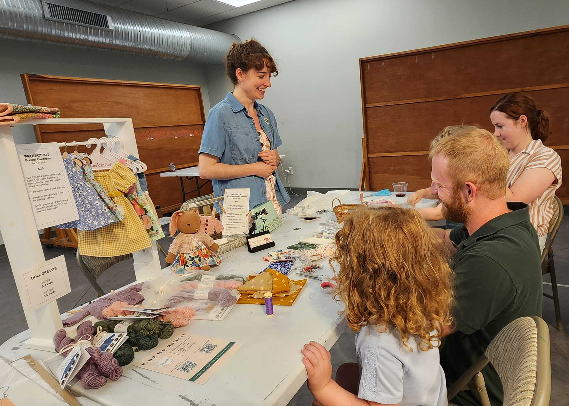 Interactive Sewing Demo at Arts Night Out Northampton
