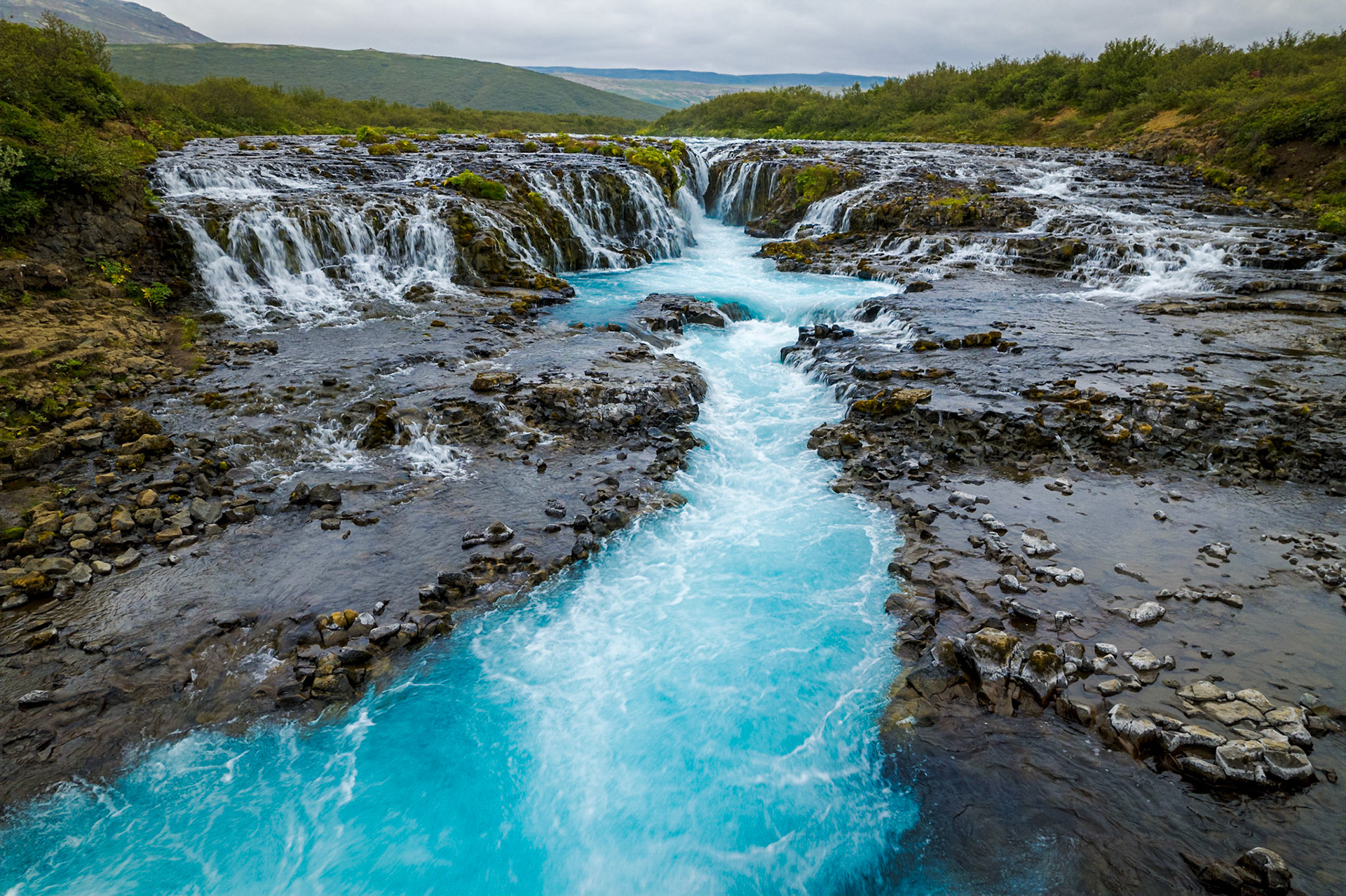 Brúarfoss waterfall