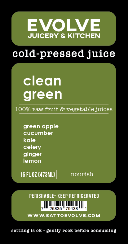 Flat Design for 16oz Juice Bottle Label