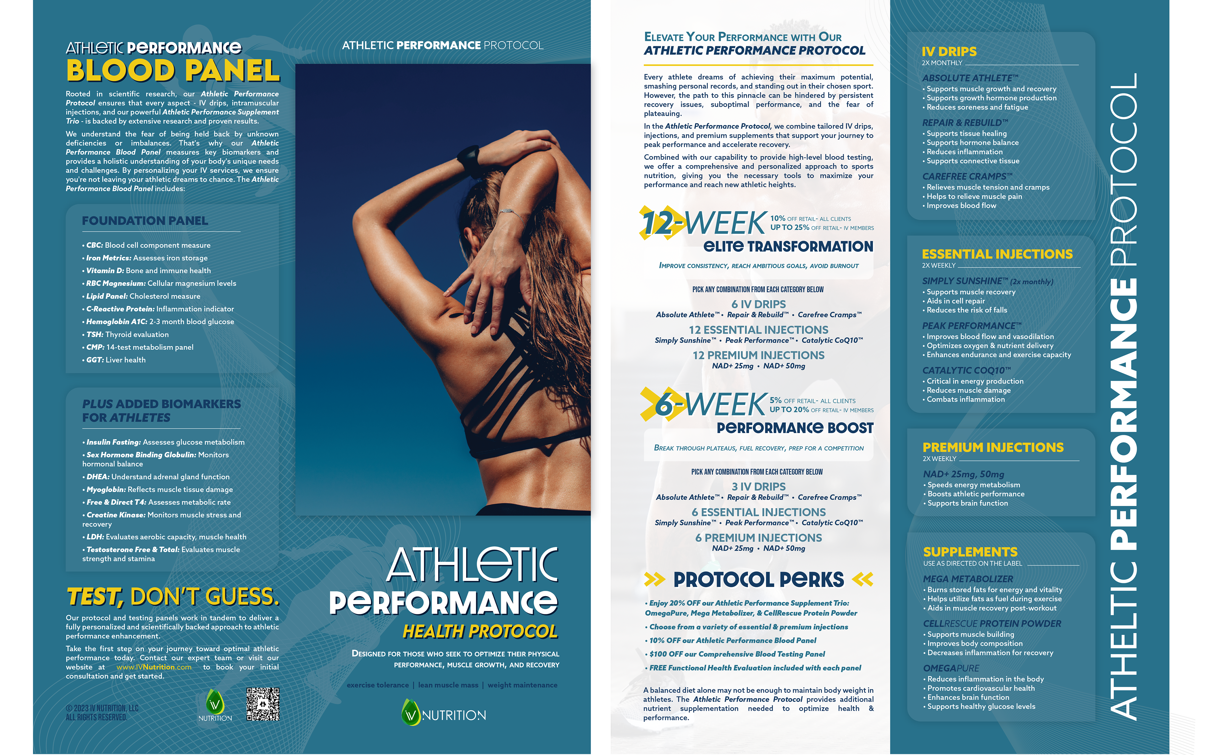 4" x 11" Brochure Cover Panels & 2 Interior Panels