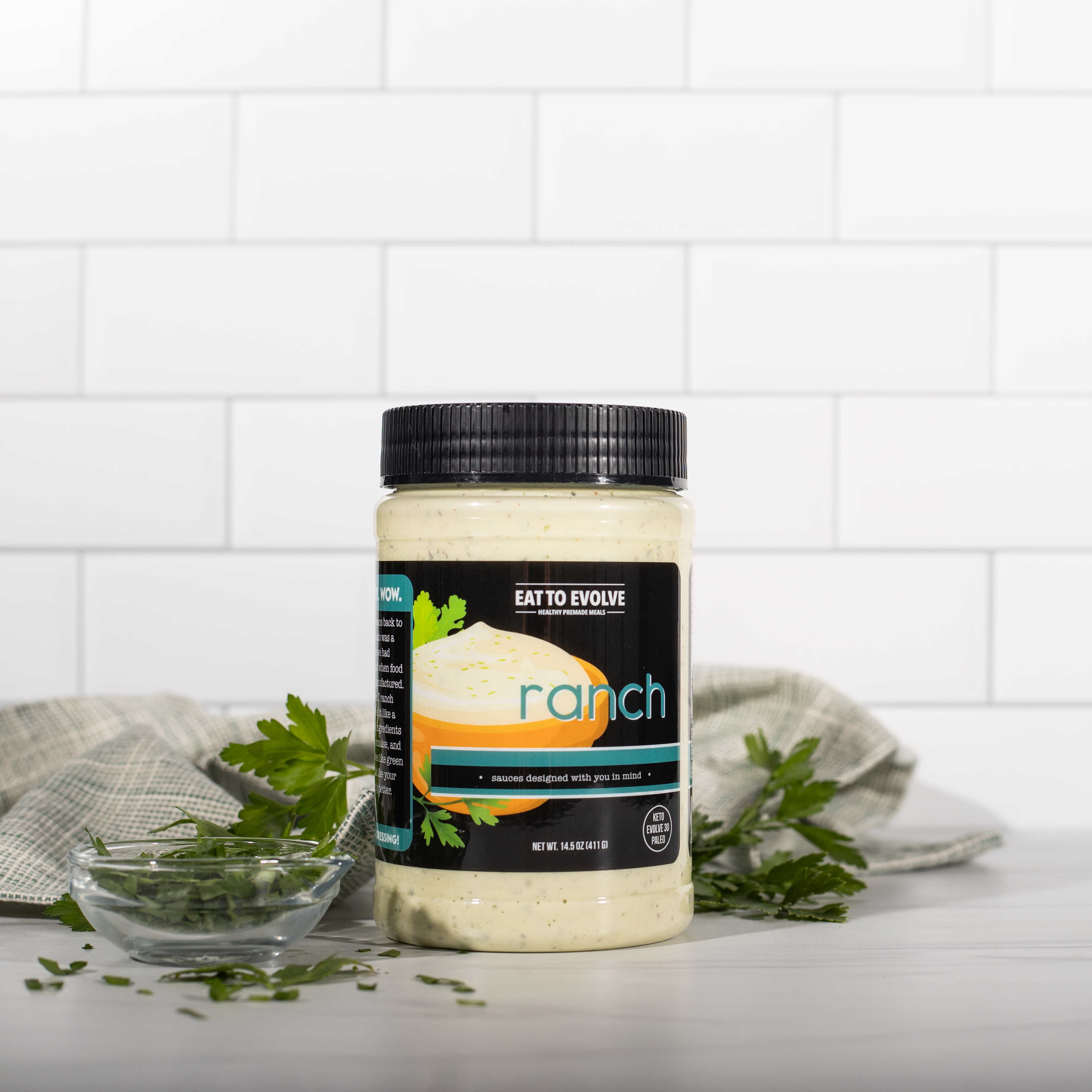 8"x 3" Sauce Jar Label