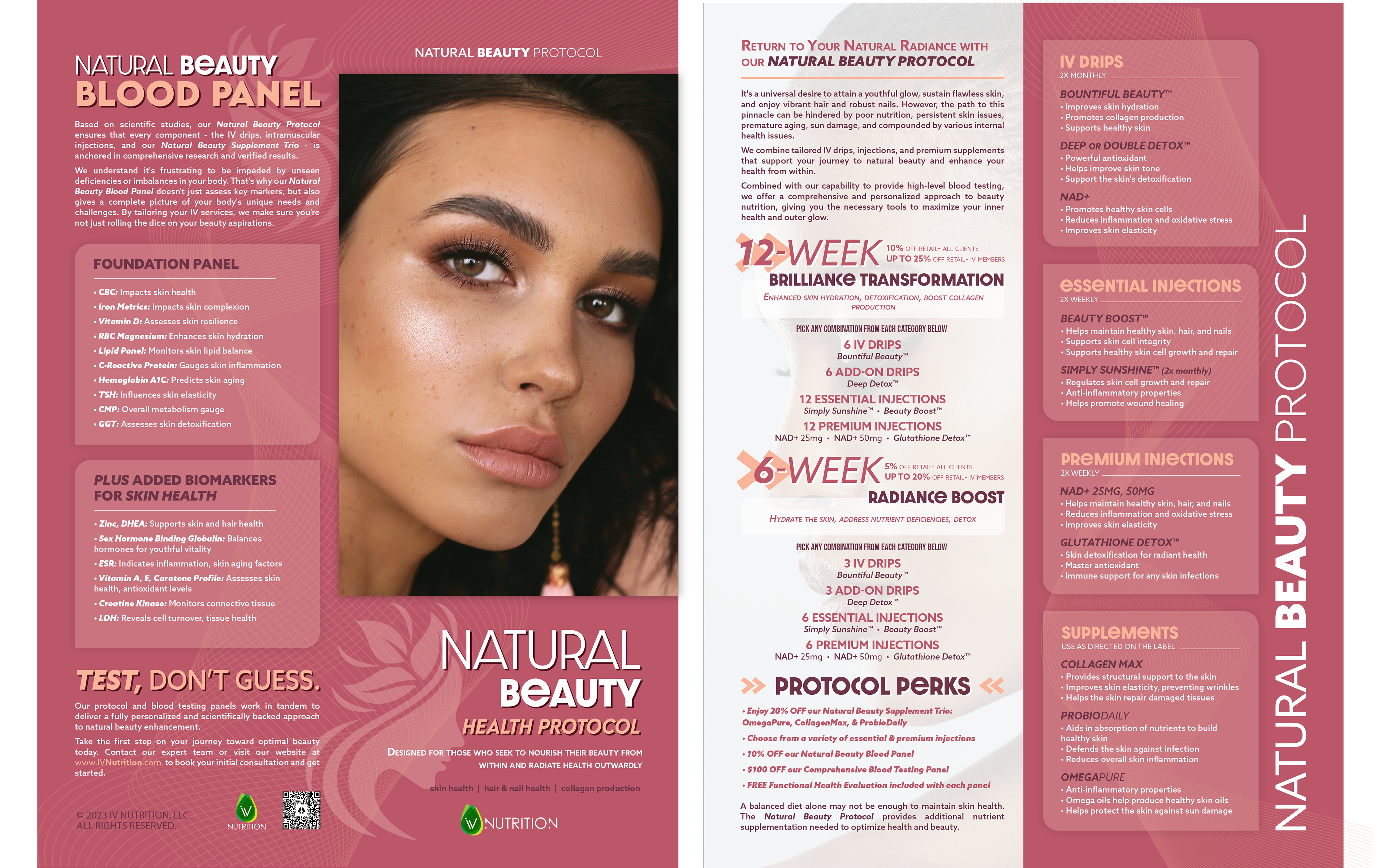 4" x 11" Brochure Cover Panels & 2 Interior Panels