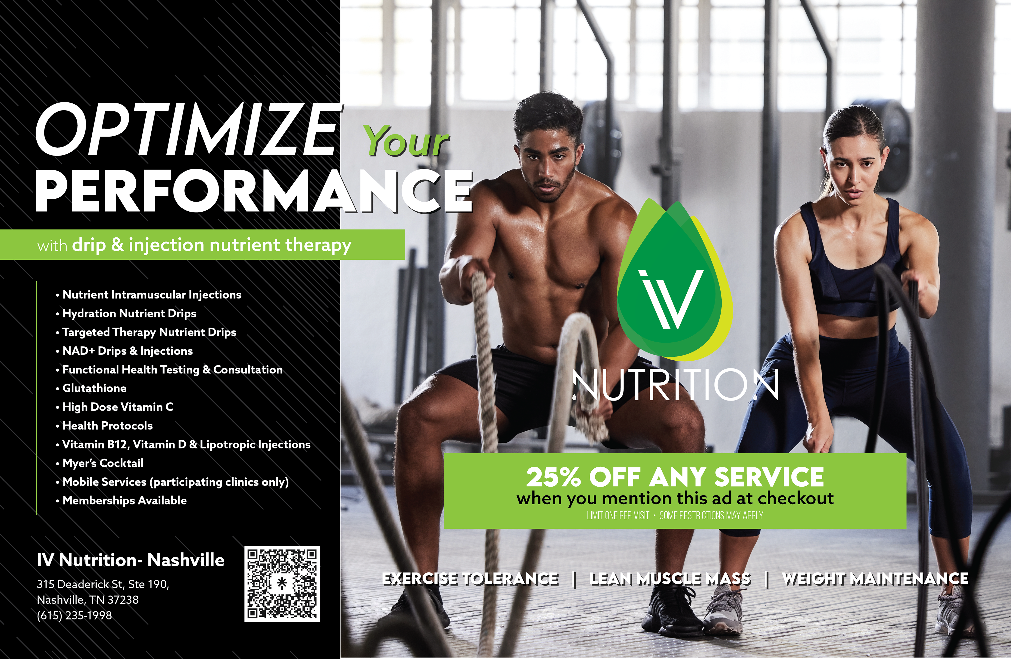 Digital Display Graphic for Fitness Centers