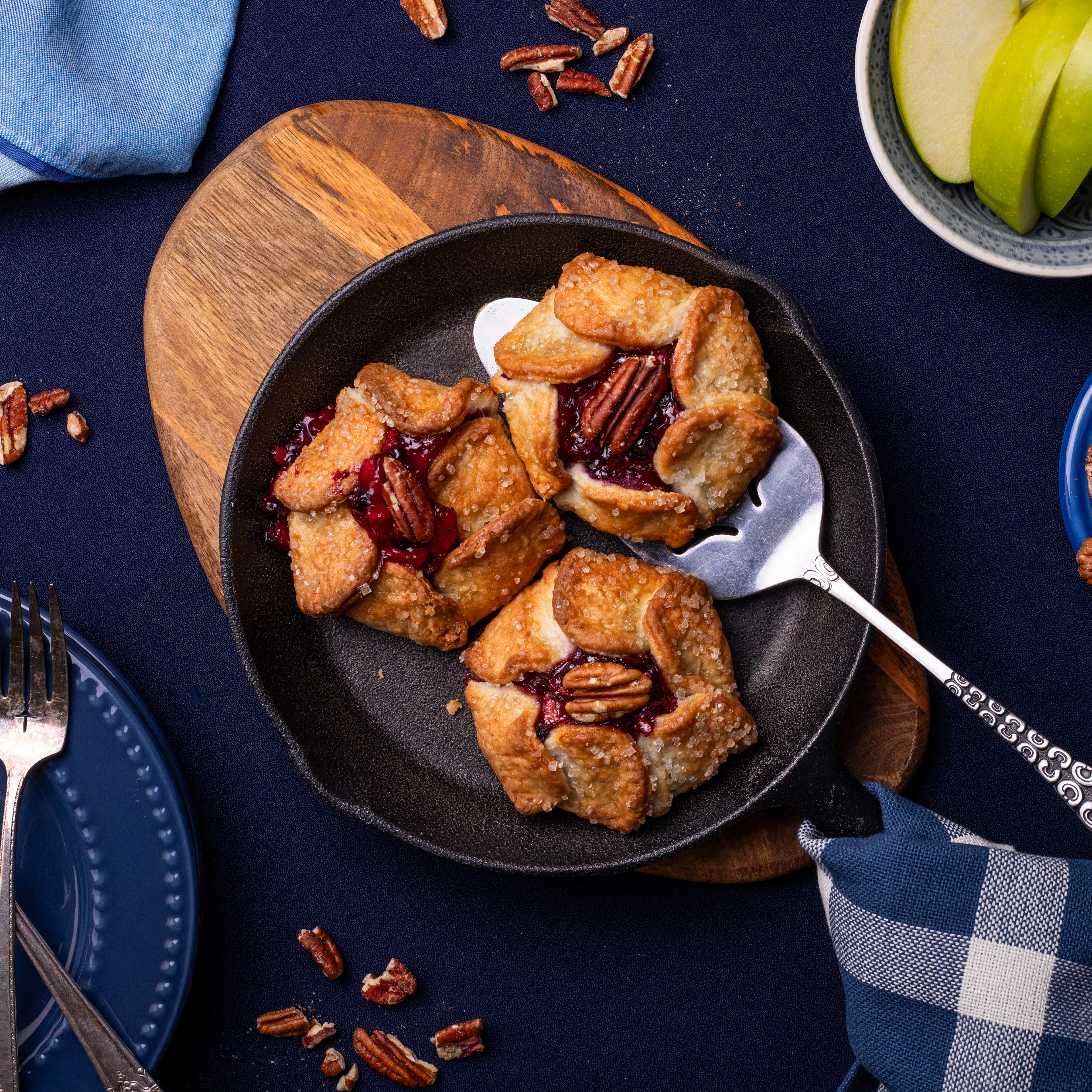 Triple Berry Apple Blossom Pastries