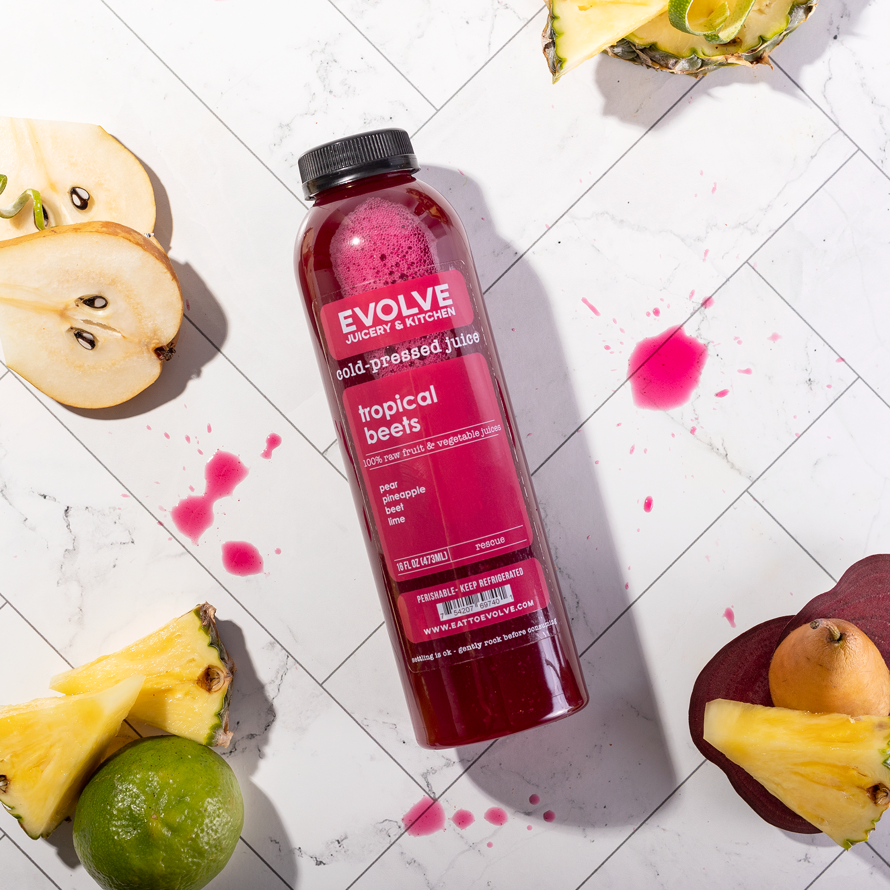 16oz Juice Bottle Label