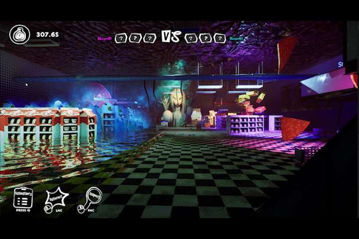 Lights guiding the gameplay