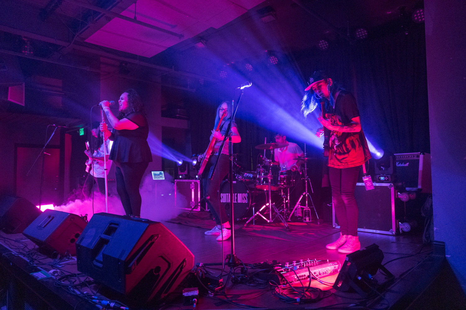 Andrew Elofson, Sara Perez, Kelsey Gant, Sulove Tripathee and Noah Sauls of Denver, Colorado pop-punk band Suitable Miss perform at The Coast during the band's Fall Tour 2022, Oct. 23.