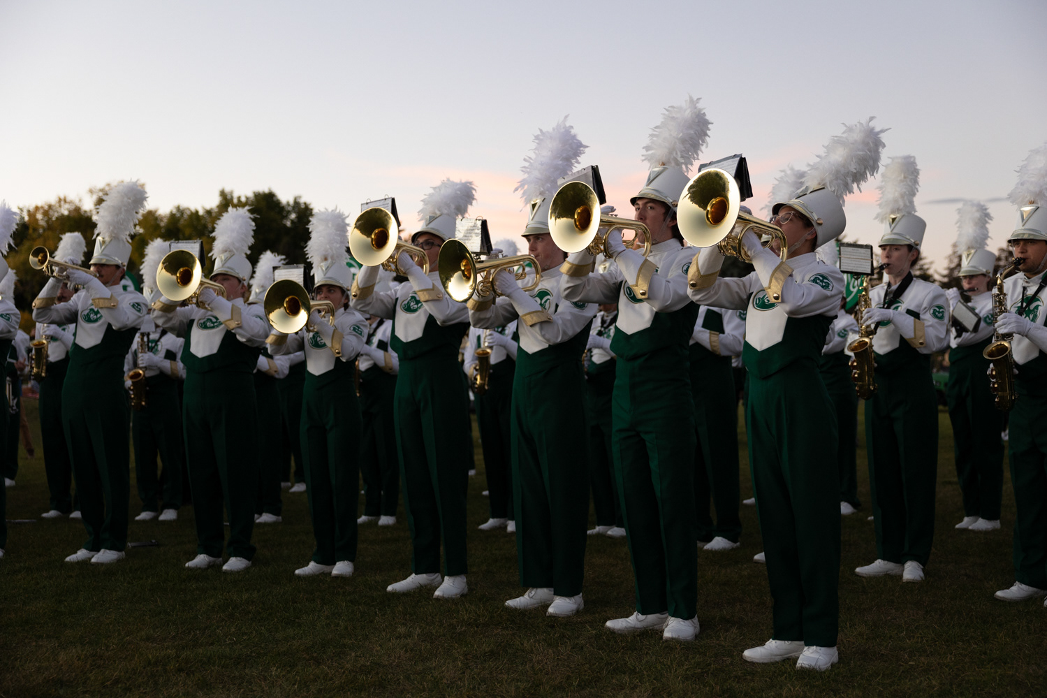 The Colorado State University Marching Band performs at Friday Night Lights Oct. 14, 2022.
